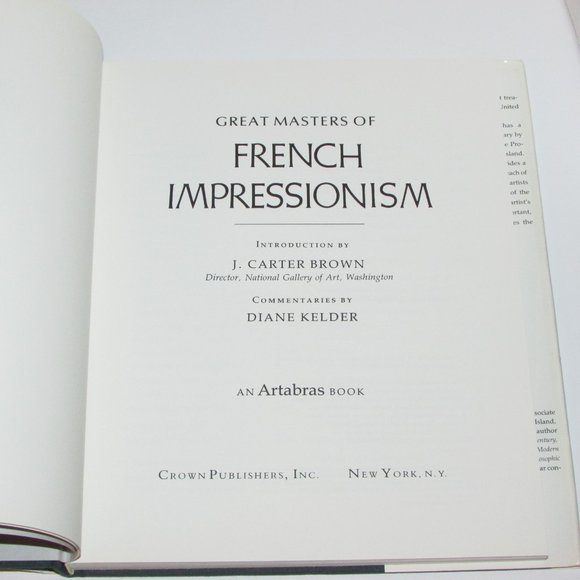 Great Masters of French Impressionism Art Artists Vintage Used Book - Picture 4 of 13